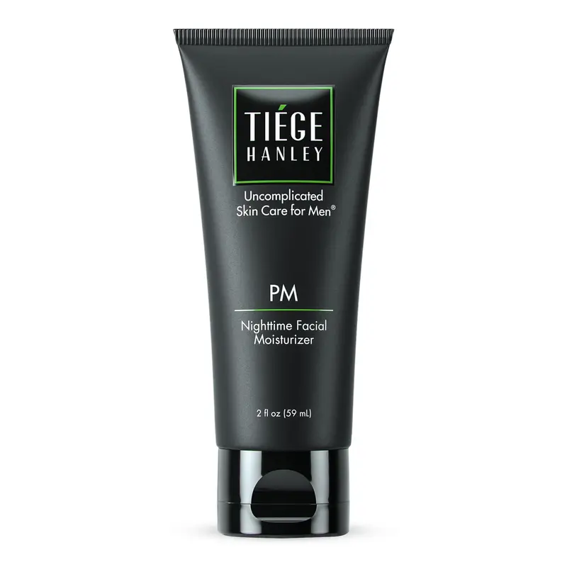 Tiege Hanley Crème Hydratante Nuit pour Homme — Soin du soir avec Collagène, Acide Hyaluronique et Peptides, 74 ml