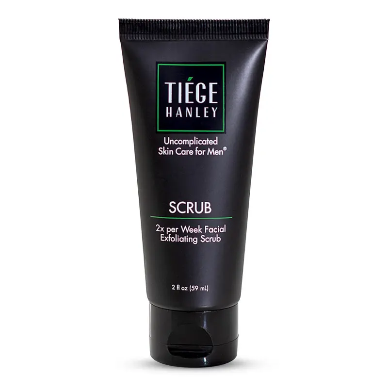 Tiege Hanley Exfoliant Visage pour Homme — Nettoyage Doux Sans Parfum, Grains d’Abricot, 59 ml