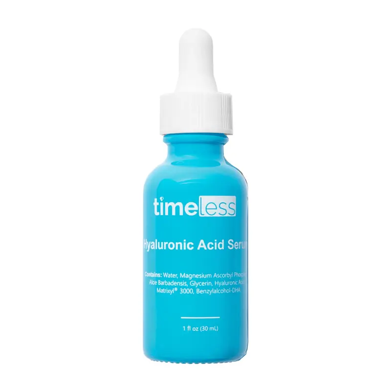 Timeless Skin Care – Acide Hyaluronique Sérum Hydratant Visage Sans Parfum, Vitamine C & Matrixyl 3000 – 1 oz (30 ml)