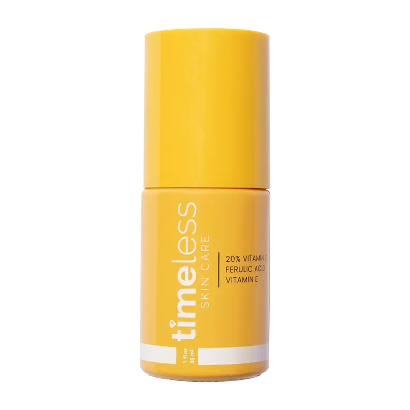Timeless Skin Care Sérum Vitamine C 20% + Vitamine E & Acide Ferulique – Éclaircissant, Sans Parfum, 30 ml