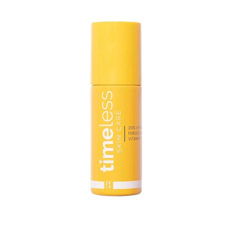 Timeless Skin Care Sérum vitamine C avec vitamine E et acide férulique – Éclat ciblé, peau uniforme – Sans parfum – 50 ml