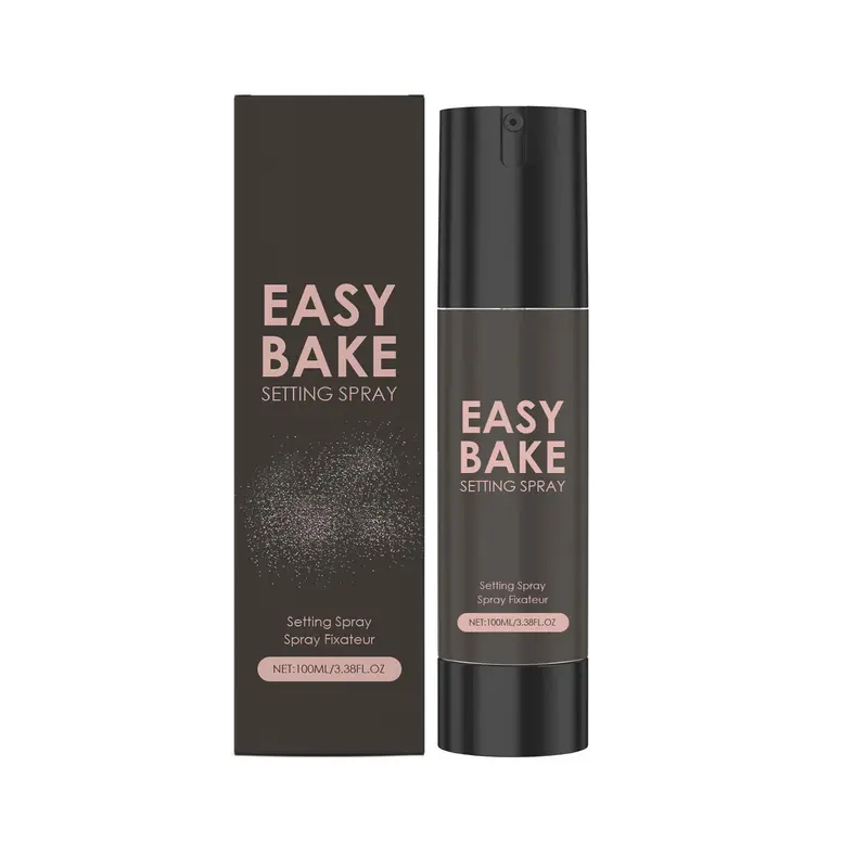 TMIYO Easy Bake Fixateur de Maquillage – Spray Fixateur Imperméable, Contrôle de l'Huile, 16H, Fin Mat, 100 ml