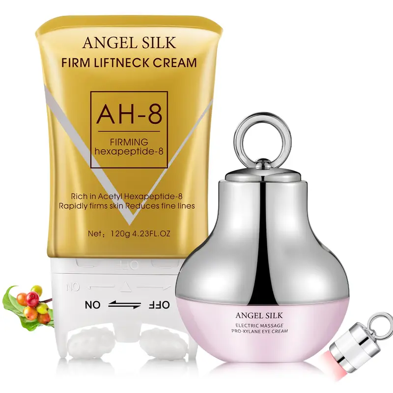 TMYIOYC AH-8 Coffret Crème Cou et Yeux + Massage Électrique — Raffermissant et Revitalisant