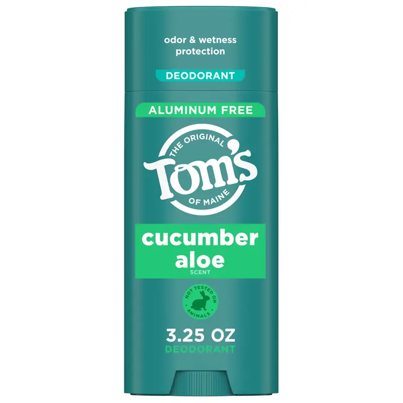 Tom’s of Maine Déodorant Naturel Sans Aluminium – Concombre Aloe, Clair et Frais | 3,25 oz