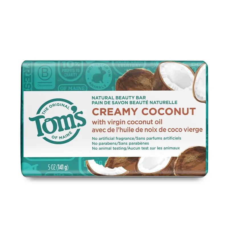Tom's of Maine Savon Barre Beauté Naturelle Coco Crémeux – 5 oz