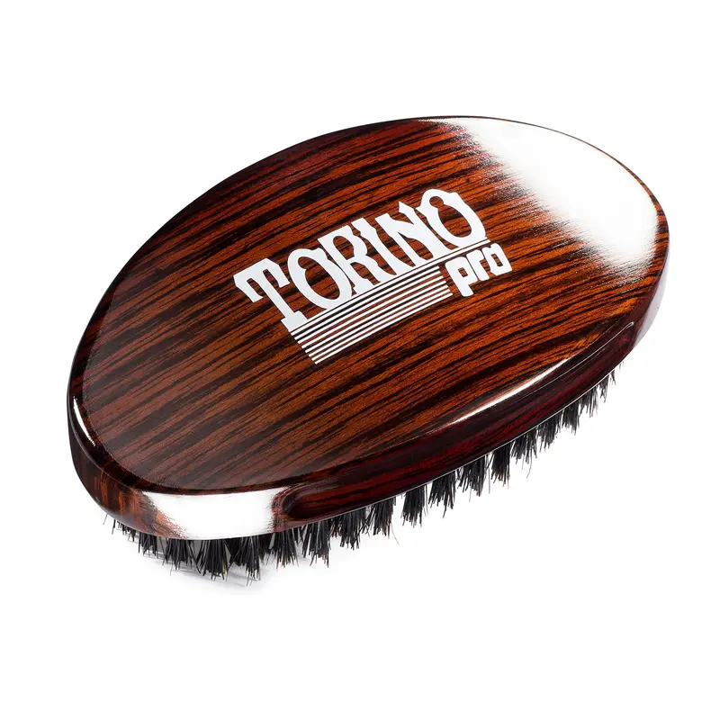 Torino Pro Wave Palm Brush #730 par Brush King — Brosse 360 vagues à courbe moyenne