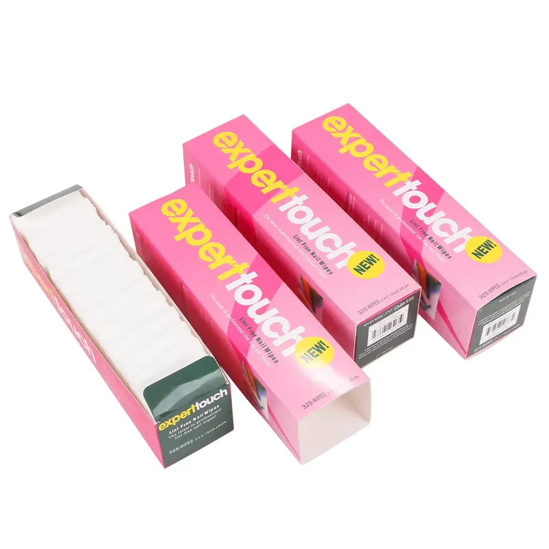 TOSAMZOO – 975 pièces de lingettes coton pour ongles gel (3 boîtes) – sans peluches et hygiéniques
