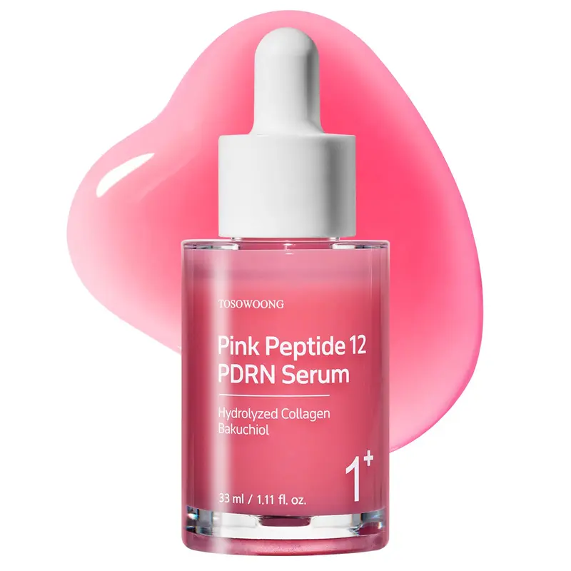 TOSOWOONG Rose Peptide 12 PDRN Sérum – Hydratation, Éclat et Fermeté, 33 ml