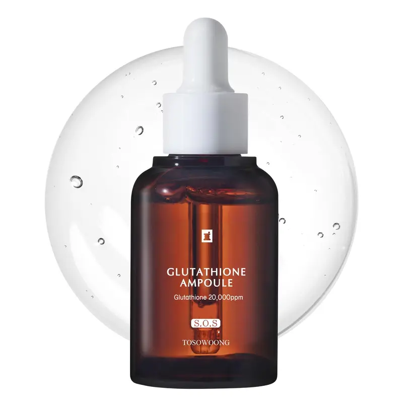 TOSOWOONG Sérum Glutathion 20 000ppm – Niacinamide et Acide Hyaluronique, Teint Éclatant, 30 ml