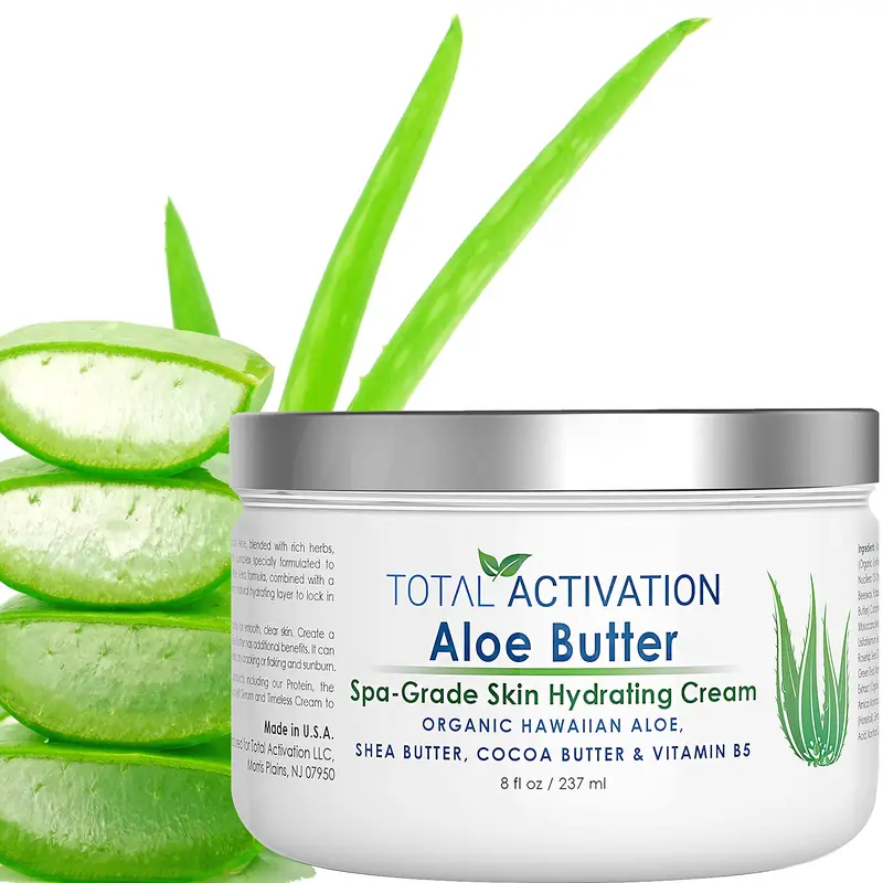 Total Activation Crème Aloe Vera Hawaii – Hydratant Visage 236 ml, Usage Jour et Nuit, Soin Peau Sèche et Coup de Soleil