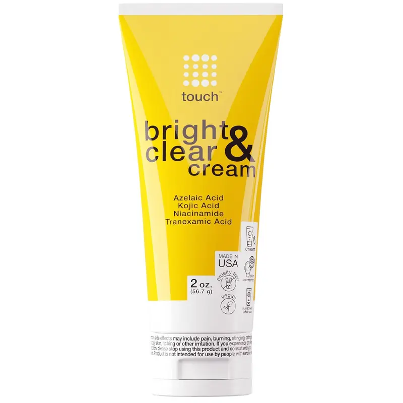 TOUCH Crème Éclat – Niacinamide, Acide Kojique, Acide Tranexamique et Acide Azélaïque – Teint uniforme, éclat du visage – 60 ml