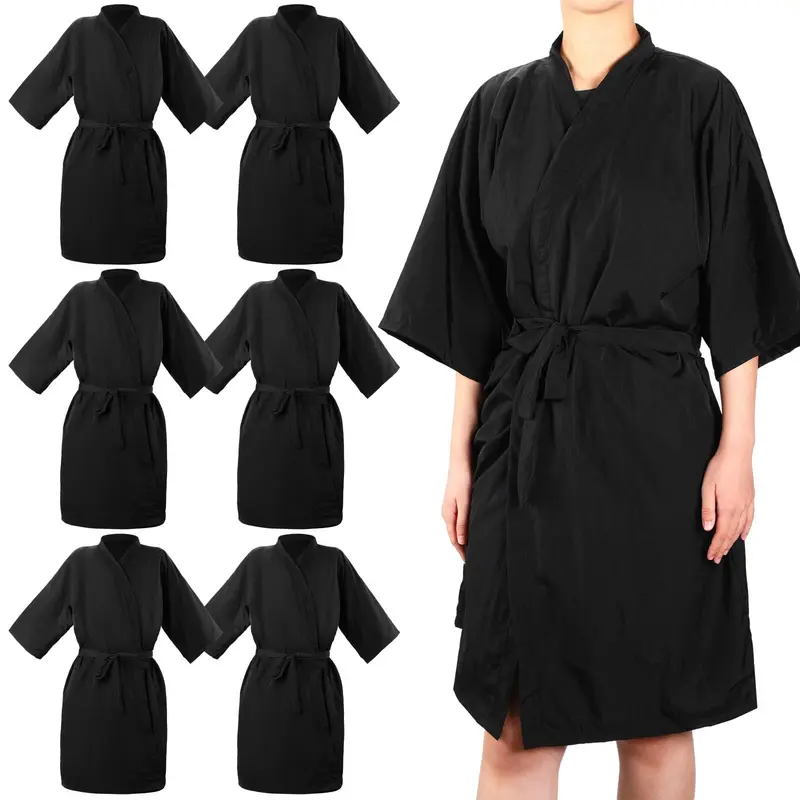 Toulite — 6 Robes Smock pour Clients, Cape Salon 100 cm (Sans Poche)