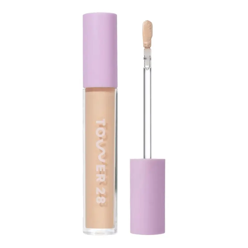 Tower 28 Correcteur-Sérum Hydratant – Couverture moyenne à pleine + Éclaircisseur des cernes – Teinte 6.0 Neutre