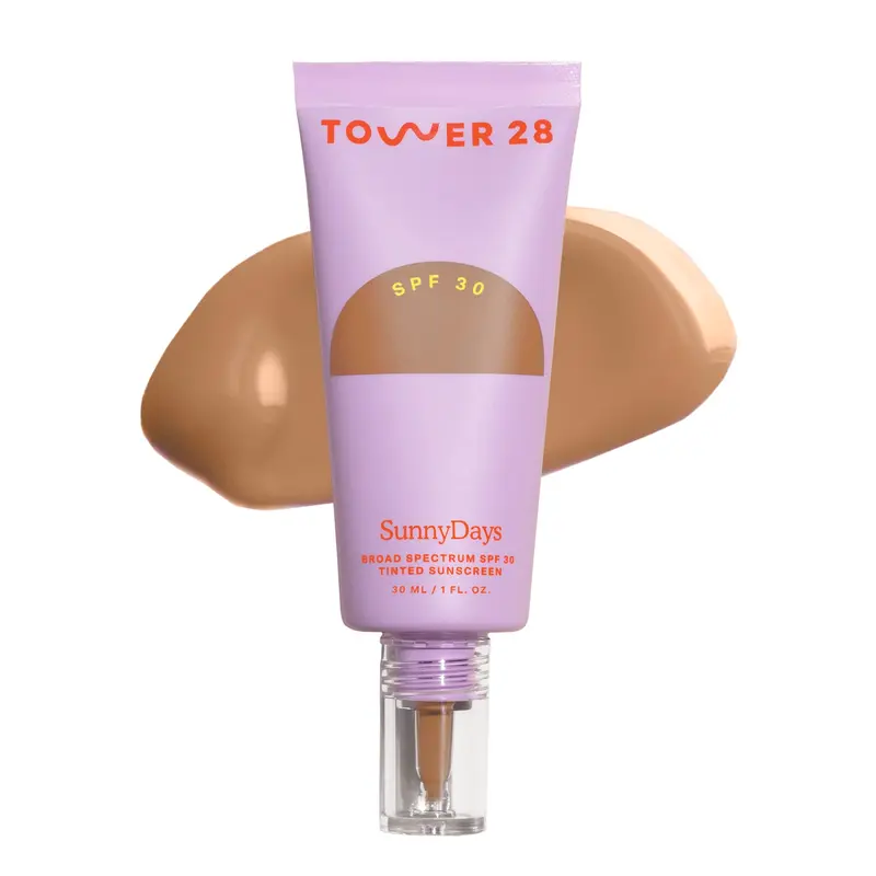 Tower 28 SunnyDays SPF 30 – Crème teintée 2-en-1 avec protection minérale, teinte 35 Point Dume (Neutre) – 1 oz