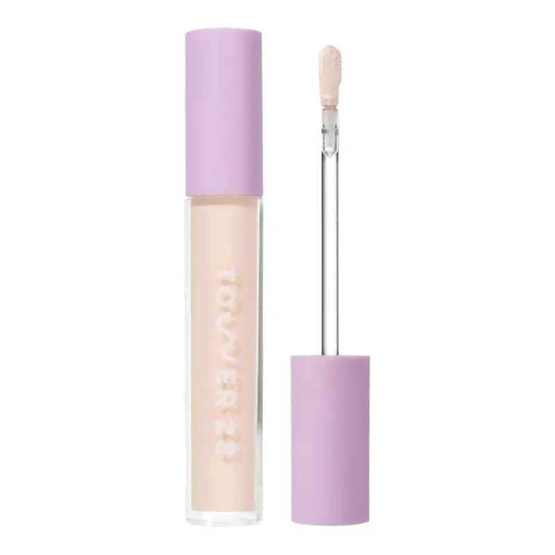 Tower 28 Swipe Serum Concealer – Correcteur Hydratant à Couvrance Médiane à Pleine + Éclat Regard – Formule Soin avec Acide Hyaluronique et Centella – Teinte 2.0 Neutre-Froid