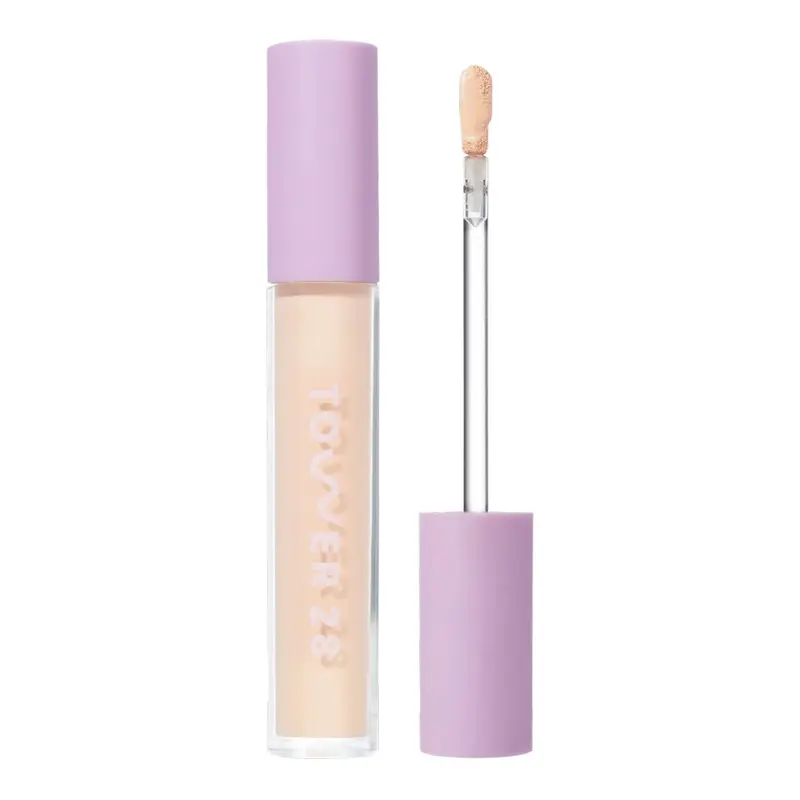 Tower 28 Swipe Serum Concealer – Correcteur hydratant, couvrance moyenne à complète, teinte 3.0 clair pêche chaude (0,22 oz/6,2 ml)