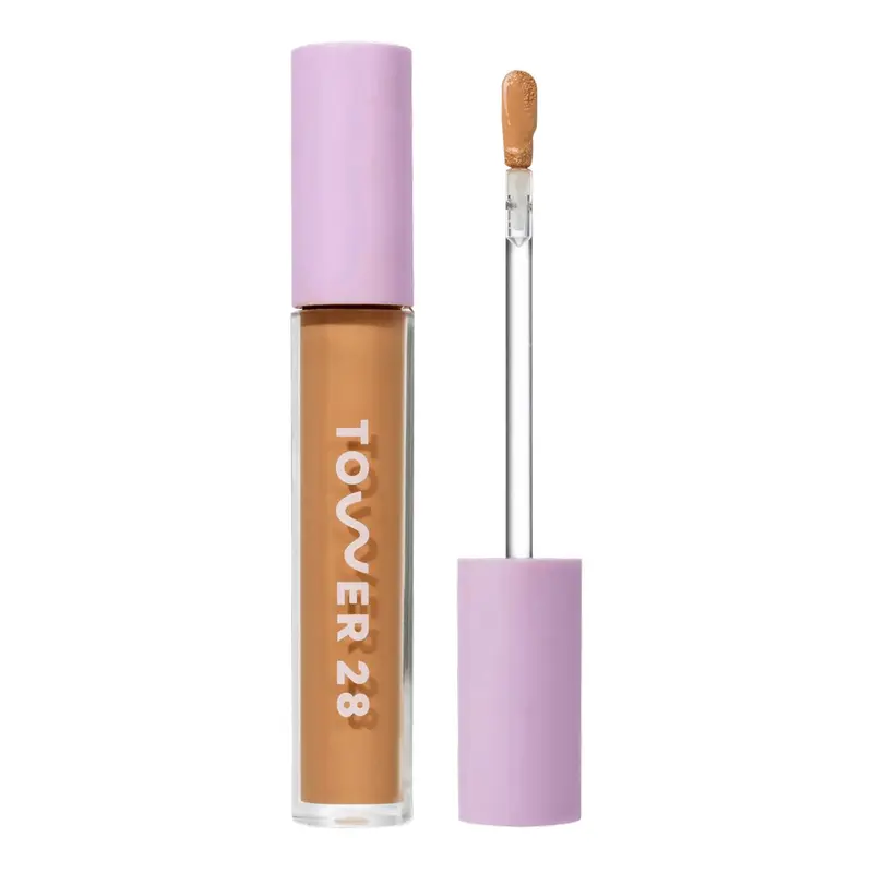 Tower 28 Swipe Serum Concealer – Hydratant, Couvrance Moyenne à Totale, Hyaluronique + Centella (Teinte 13 Playa)