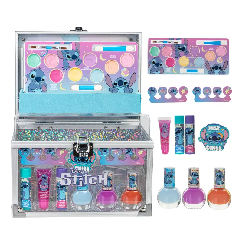 Townley Girl - Mallette train beauté pour enfants, kit maquillage lavable en 9 pièces