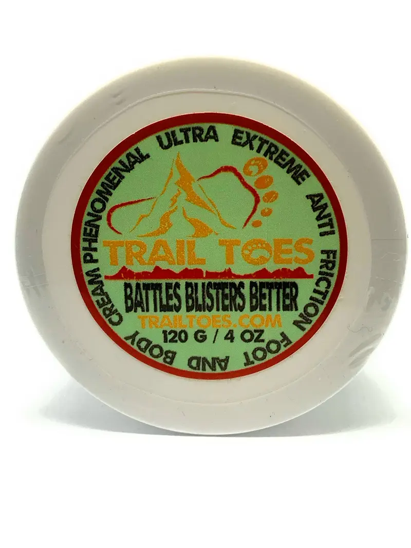 Trail Toes Crème Anti-Friction Ultra Extrême – Pieds & Corps, 4 oz, blanc