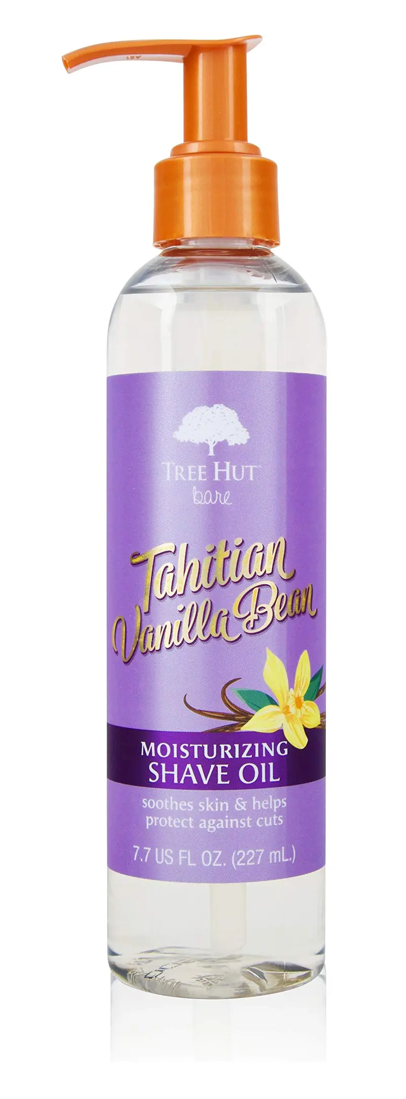 Tree Hut Bare – Huile de Rasage Hydratante Vanille Tahitienne, environ 230 ml