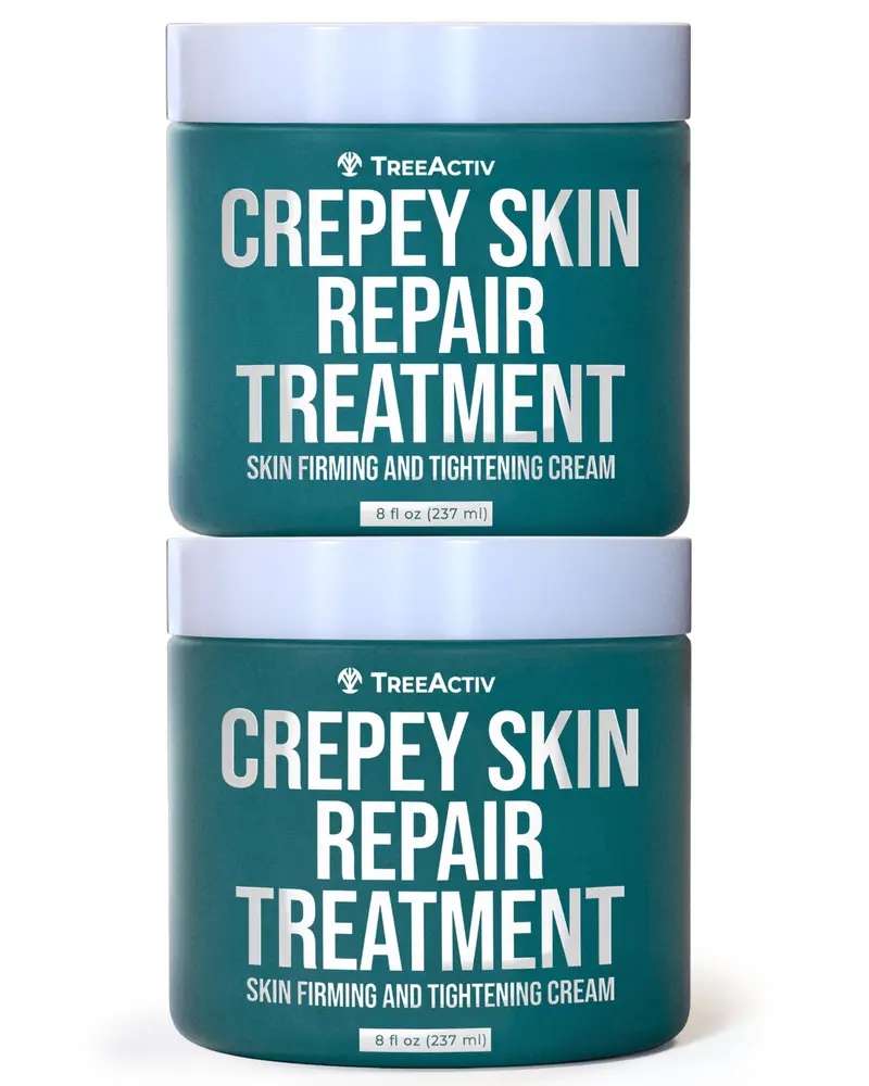 TreeActiv Crème réparatrice peau crépée – Lot 2, raffermit visage et cou