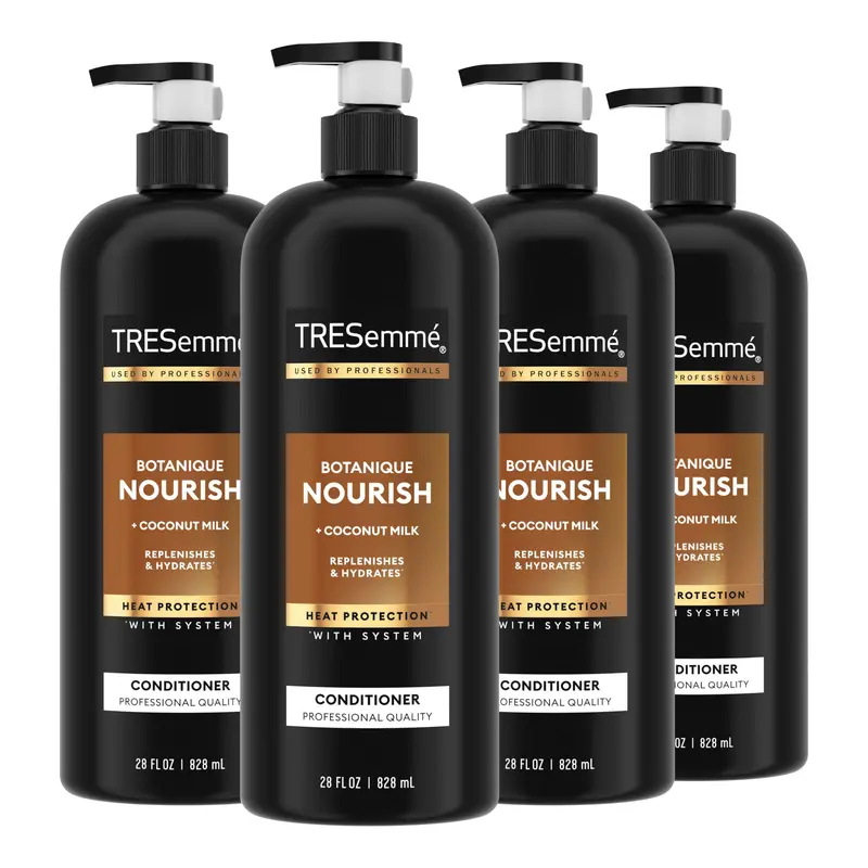 TRESemmé Botanique Nourish – Lot de 4 Après-Shampooings, lait de coco & Aloe Vera, 28 oz
