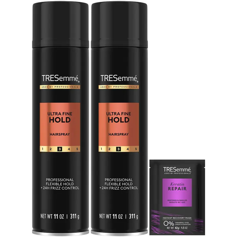 TRESemmé Spray Coiffant Ultra Fin – Lot 2 x 11 oz + Masque Kératine BondPlex