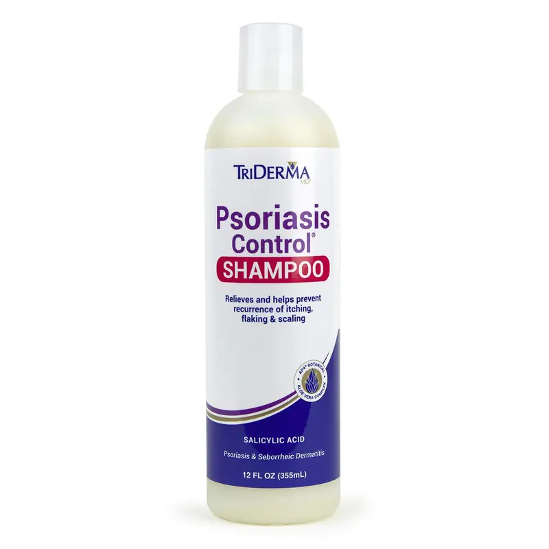 TriDerma Shampoing Exfoliant Cuir Chevelu – Psoriasis, Acide Salicylique 3%, Romarin, Sans Goudron, Qualité Salon 355 ml