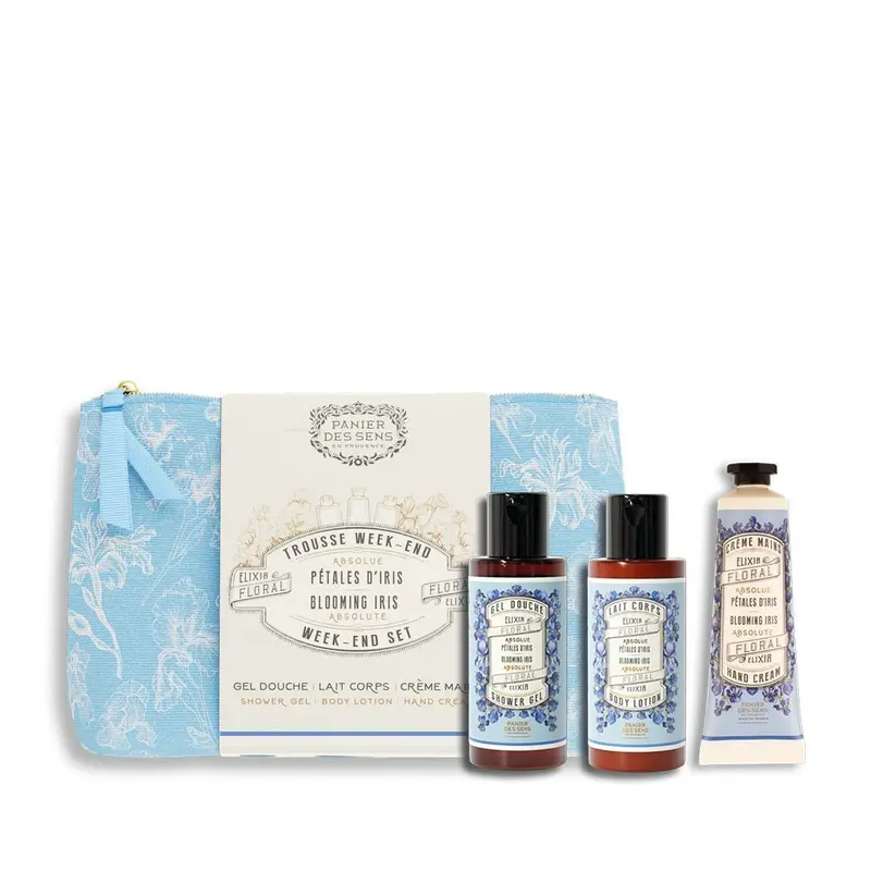 Trousse de voyage - Pétales d'Iris