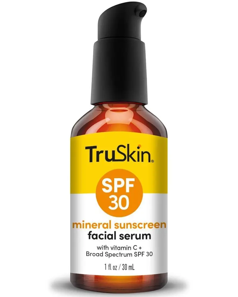 TruSkin Sérum Solaire Minéral Teinté SPF 30 – Fini Transparent Léger, Teint Universel, 29 ml
