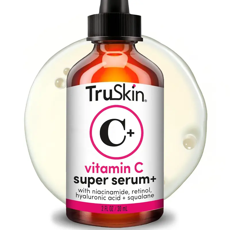 TruSkin Sérum Vitamin C pour le visage – 5 bénéfices en 1 (Vitamine C, Rétinol, Niacinamide, Acide Hyaluronique, Squalane)