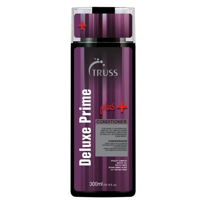 TRUSS Deluxe Prime + Deep Conditioner – Soin Anti-Frisottis et Cheveux Endommagés – Hydratation et Brillance (10,4 oz)