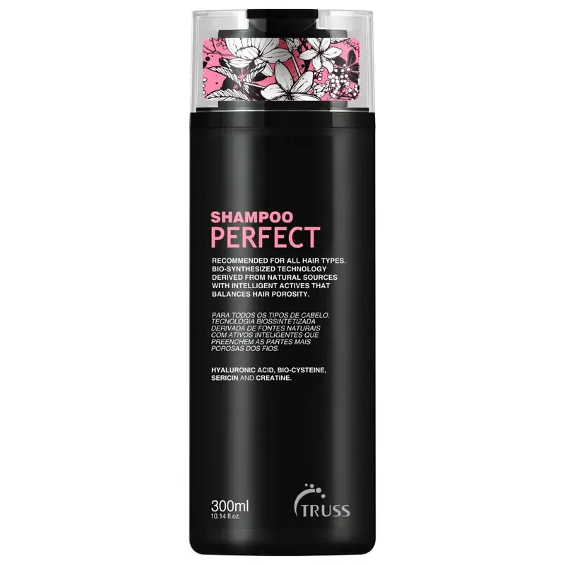 TRUSS Shampoing Hydratant pour Cheveux Endommagés – Nettoyage Doux, Contrôle du Frisottis, Hydratation et Protection Couleur (300 ml)