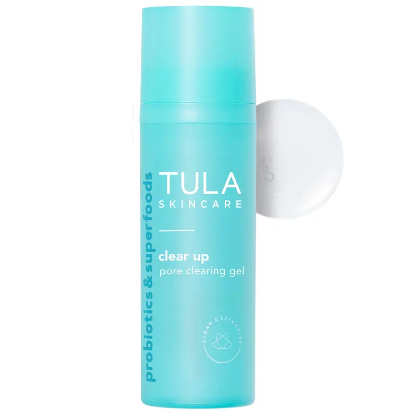 TULA Clear Up – Gel purifiant des pores et sérum visage (acide salicylique et azélaïque), 30 ml