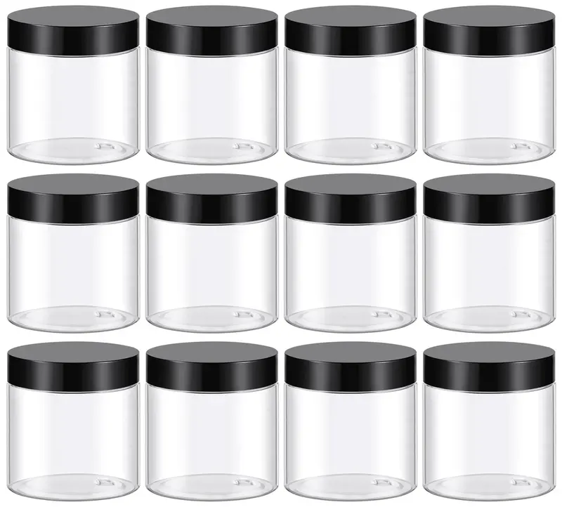 TUZAZO – Lot de 36 Pots Plastiques 4 oz avec Couvercles et Étiquettes