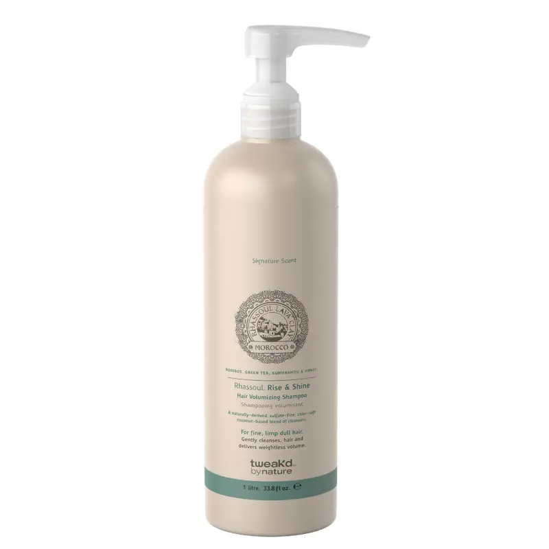 Tweak’d by Nature – Shampooing volumisant Rise et Éclat pour cheveux gras, sans parabènes ni sulfates, hydratant et anti-nœuds, Non testé sur les animaux (33,8 oz)