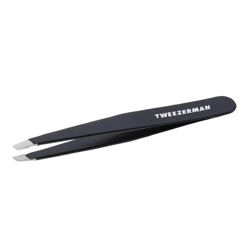 Tweezerman G.E.A.R. Slant Tweezer For Men, Midnight – Pince à épiler inclinée de précision