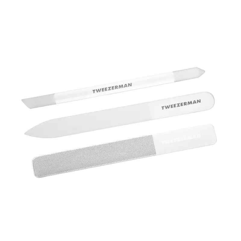 Tweezerman Glass Nailcare Set – Lime à ongles en verre durable et soin précis