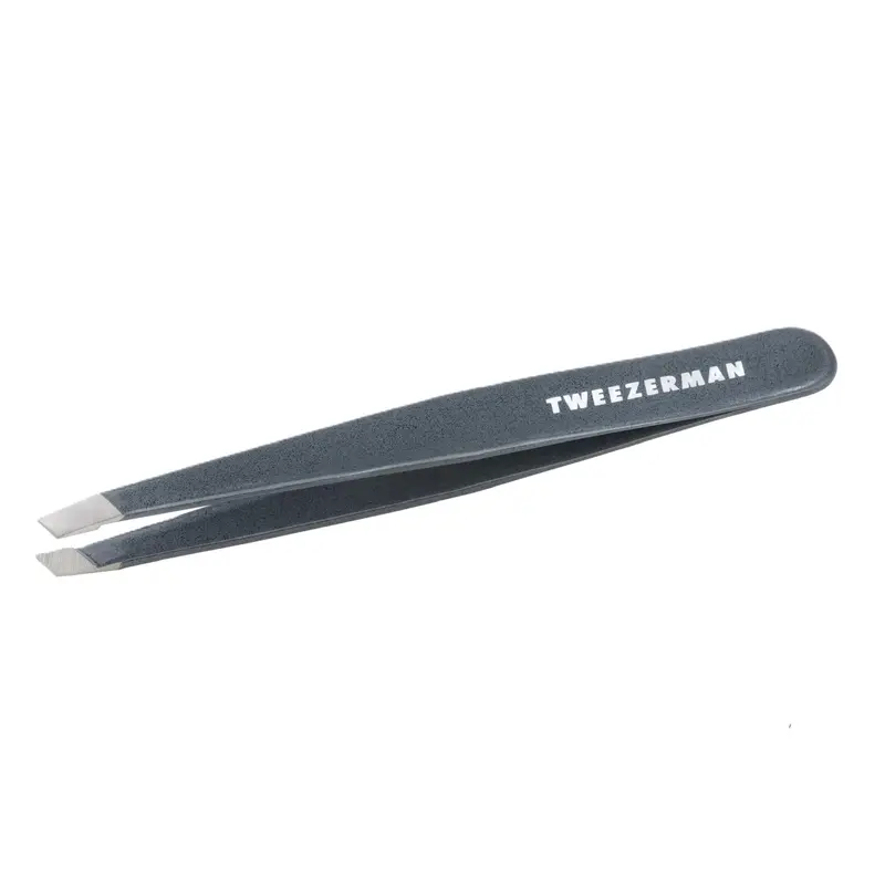 Tweezerman Pinces à Sourcils Biseautées en Inox – Bleu Pierre | Précision Professionnelle