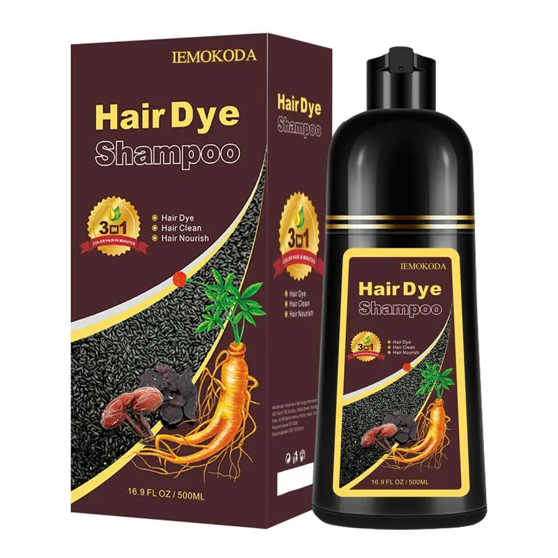 TYAYW Shampooing Colorant 3 En 1 Blond Brun – Couleur naturelle, 500 ml