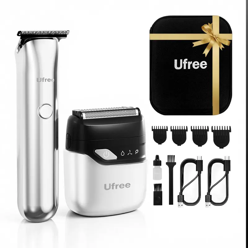 Ufree Kit Barbe et Rasoir Foil Pro – T-Blade, Étanche, Charge Rapide