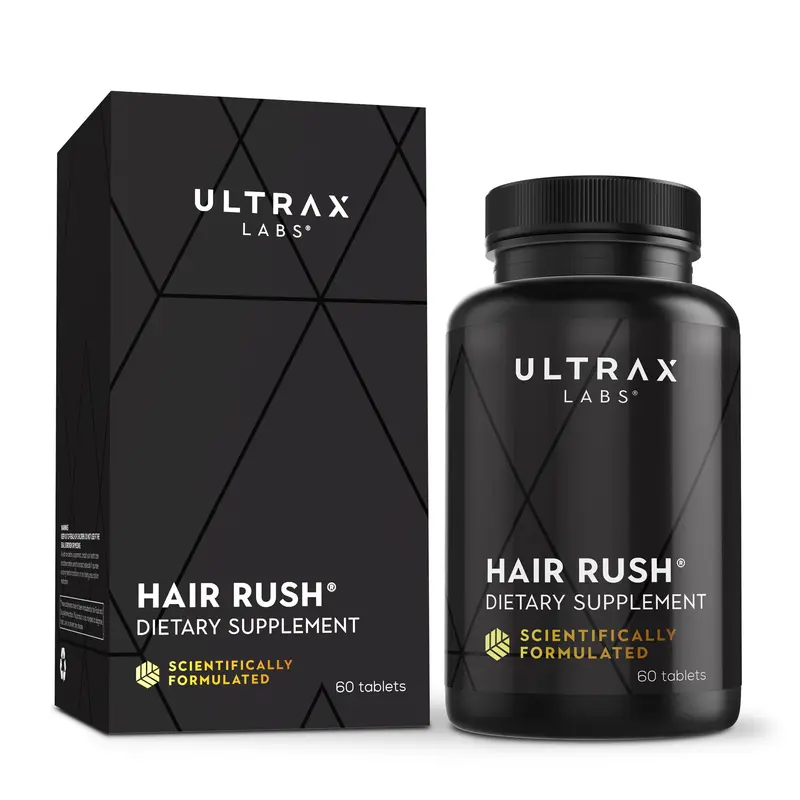 Ultrax Labs Hair Rush – Croissance capillaire et anti-chute, 60 comprimés