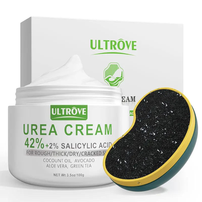 Ultrove Crème Urée 42% + 2% Acide Salicylique – Soin Pieds (3,5 oz)