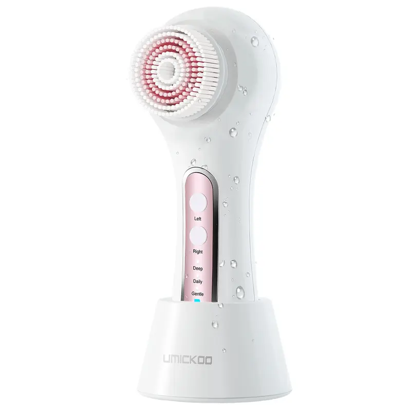 UMICKOO Brosse Visage Électrique – Nettoyage 2-Voies, 3 Modes, 5 Têtes, Étanche IPX7