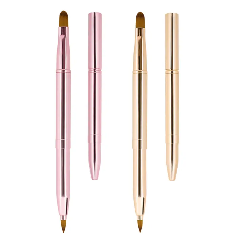 Unaone [2 pièces] Brosse à lèvres rétractable – Double-face avec capuchon inclus