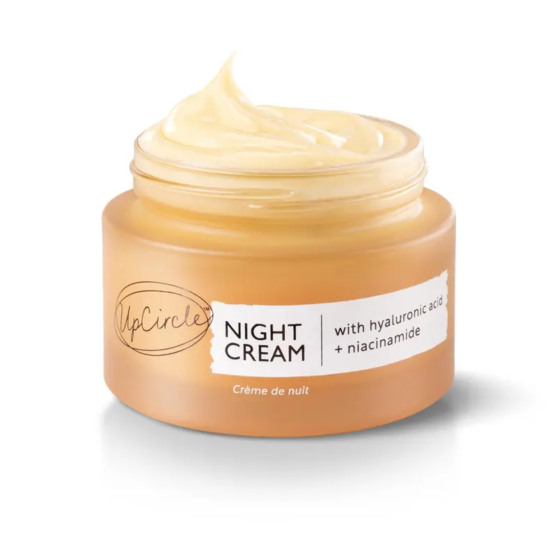 UPCIRCLE Crème Nuit – Acide Hyaluronique + Niacinamide – Sans parfum – 55 ml – Vegan & Cruelty-Free – Peaux sensibles