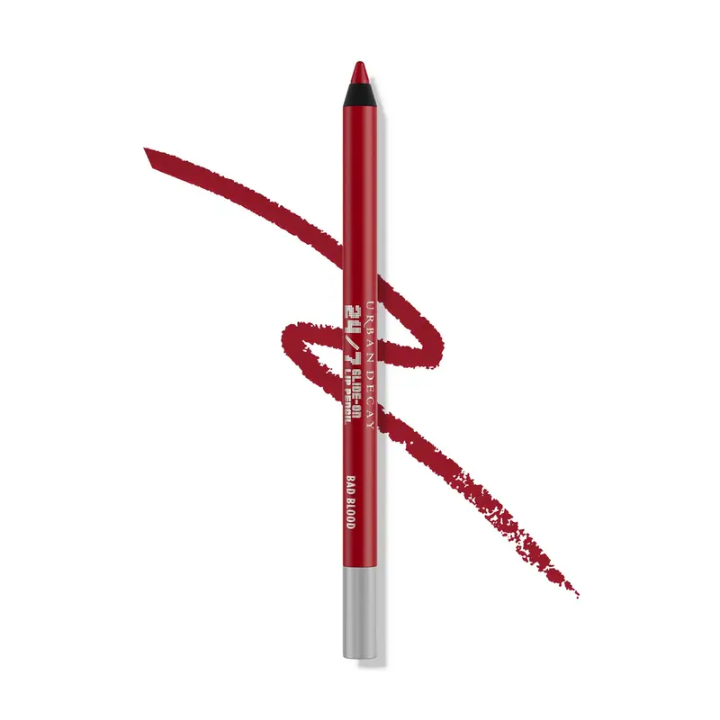 URBAN DECAY 24/7 Glide-On Lip Pencil Bad Blood – Rouge Profond, Waterproof & Longue Tenue – 0,04 oz