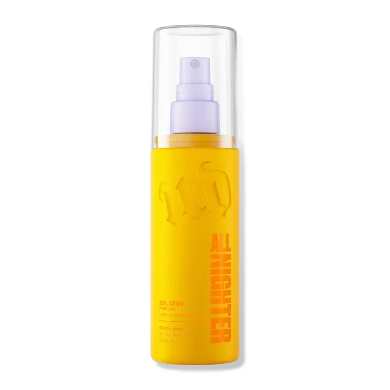 URBAN DECAY All Nighter Glow – Fixateur Maquillage Waterproof 24H, Fini Éclat, 120 ml