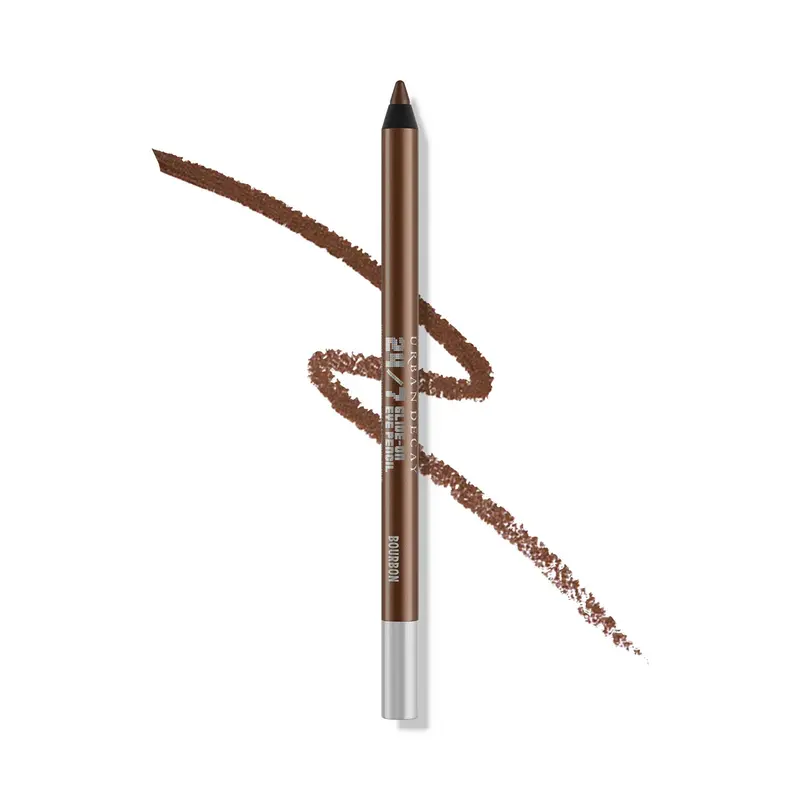 URBAN DECAY Crayon pour les yeux Glide-On 24/7 – Bourbon (Marron Foncé à micro-paillettes dorées) – Résistant à l'eau – 0,04 oz