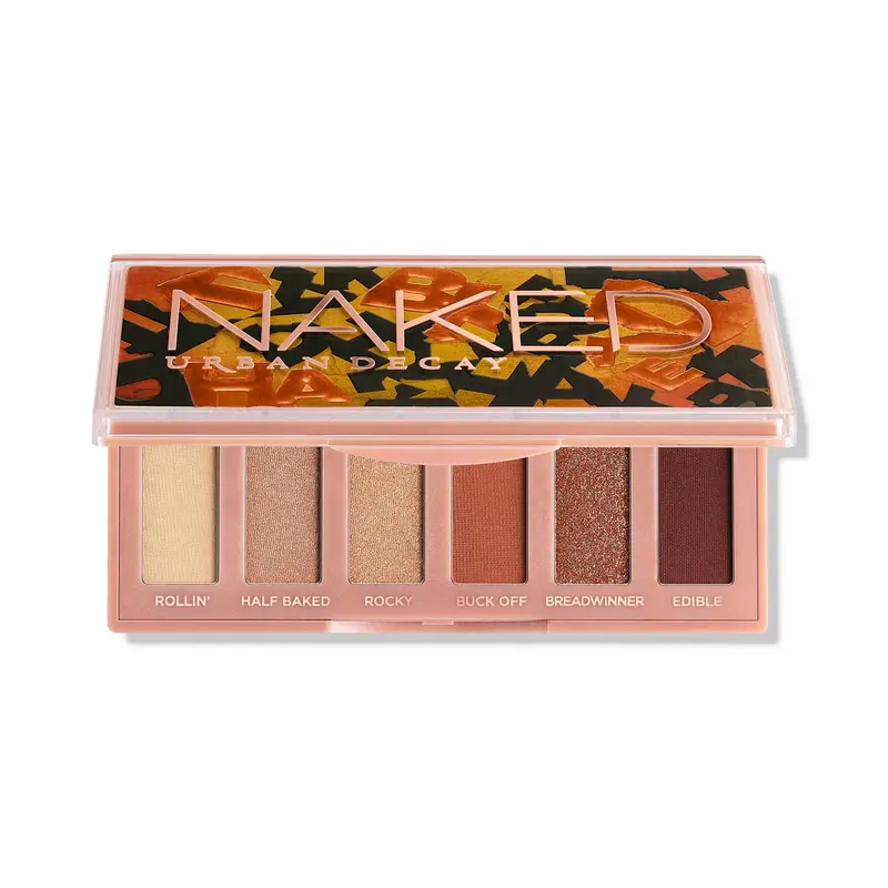 Urban Decay Naked Mini Half Baked – Palette ombres bronze neutres, mini voyage